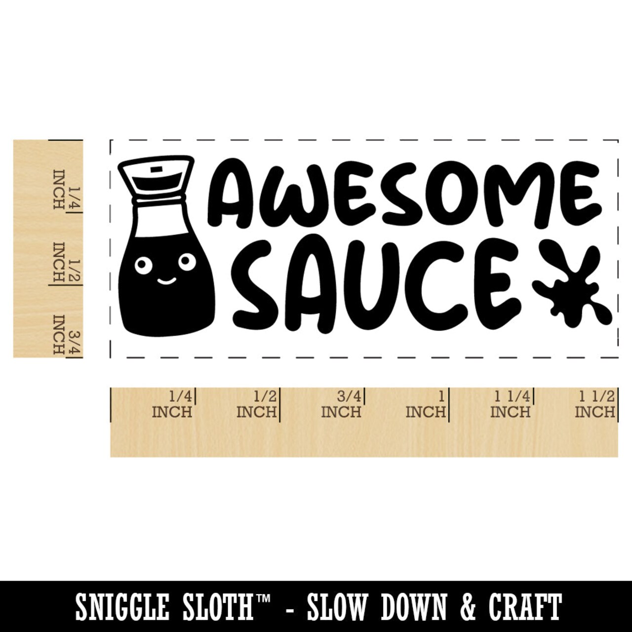 Awesome Sauce Teacher Student School Self-Inking Rubber Stamp Ink Stamper